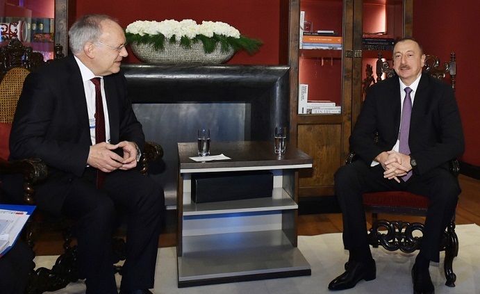 President Ilham Aliyev met with Swiss President Johann Schneider-Ammann